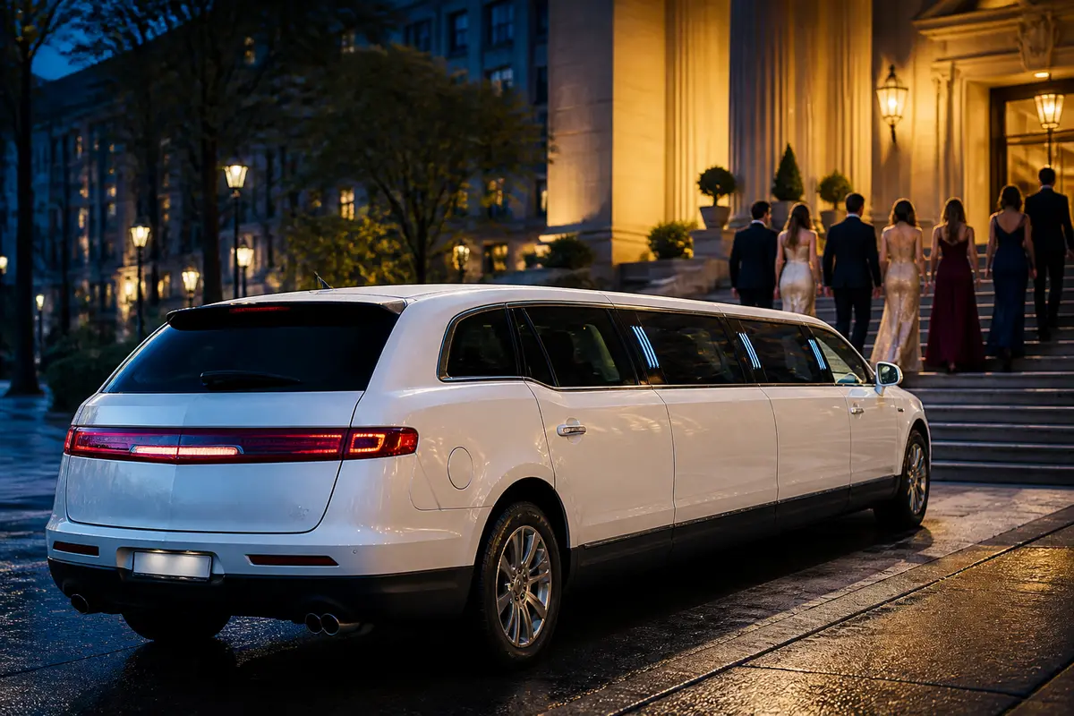 Limousine route planning notes beside a New York City street map